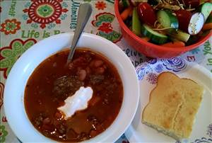 Pinto Bean & Ground Beef Soup