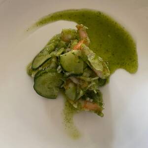 Cucumber and Shrimp Aguachile