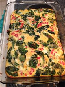 Spinach & Mozzarella Egg Bake