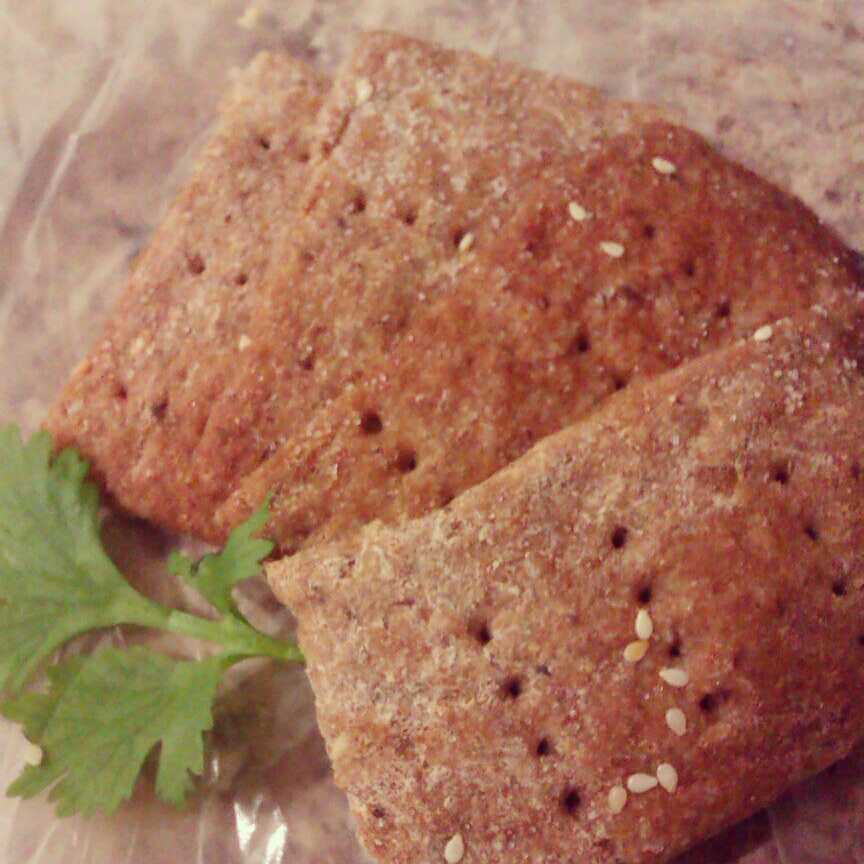 Flax Whole Wheat Crackers