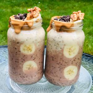 Chunky Monkey Smoothie with Oats