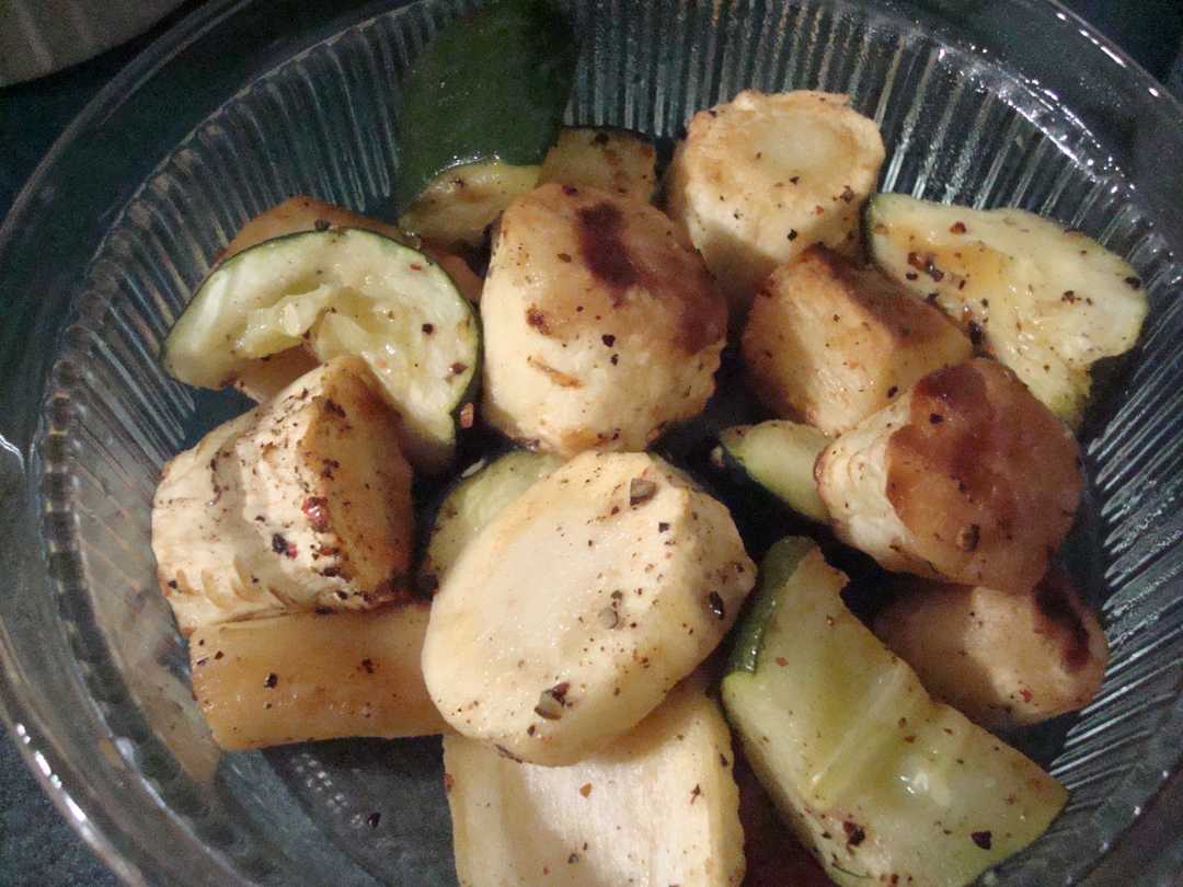 Roasted Parsnip and Zucchini