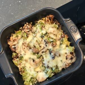 Kaasachtige Broccoli en Champignons