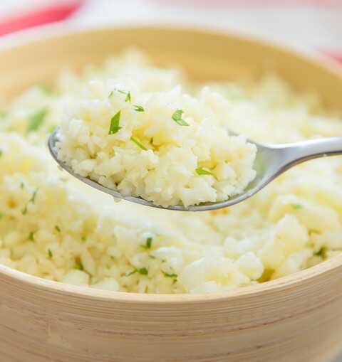 Garlic Parmesan Cauliflower Rice