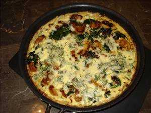 Mushrooms and Spinach Quiche