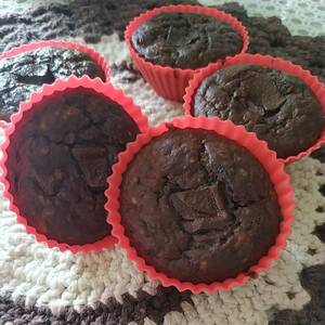 Muffins de Chocolate de Banana