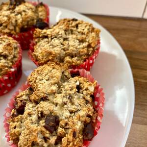 Cranberry-muffins met Pure Chocolade