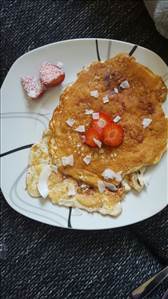 Protein-Erdbeer-Kokos-Pancakes