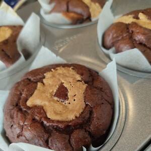 Muffin Cacao e Burro di Mandorle