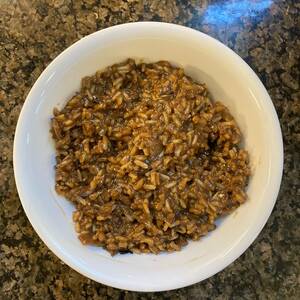 Brown Rice and Mushroom Risotto