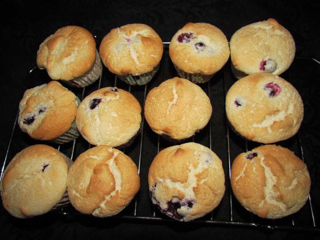 Angel Blueberry Cupcakes