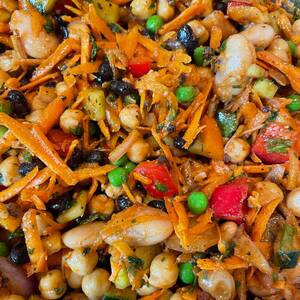 Chick Pea and Bean Salad