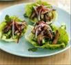 Moo Shu Beef Lettuce Cups