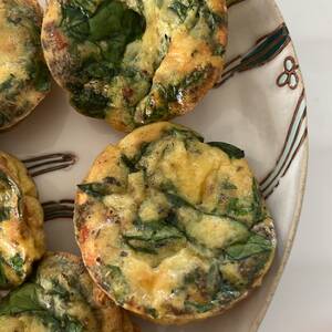 Egg Spinach Muffin Sandwich