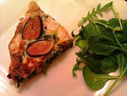 Spinach, Feta and Figs Omelette