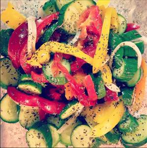 Cucumber Pepper Salad