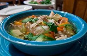 Crockpot Chicken Vegetable and Brown Rice Soup