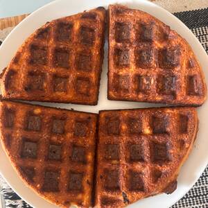 Waffles de Banana e Aveia