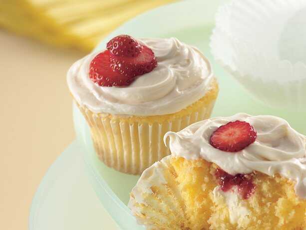 Strawberry Cream Cheese Cupcakes - Detalles de Receta