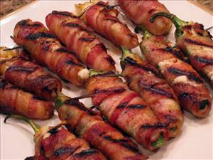 Bacon Wrapped Jalapeno Pepper Poppers