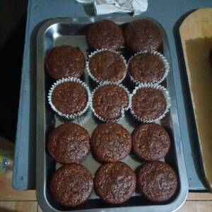 Muffins de Chocolate con Avena y Plátano