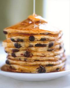 Buttermilk Pancakes with Chocolate Chips