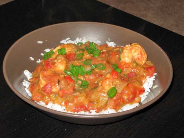 Low Fat Shrimp Etouffee