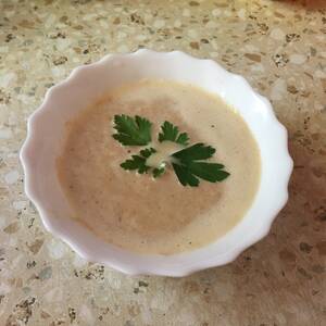 Крем-суп с Горбушей на Греческом Йогурте