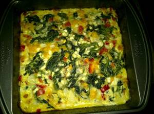 Crustless Spinach Pie