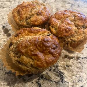 Banana Protein Oat Muffins