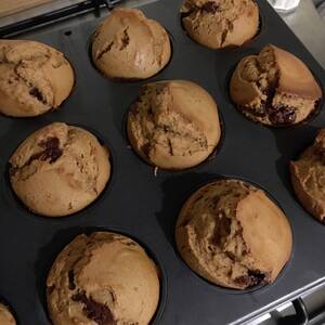 Muffins Burro di Arachidi e Gocce di Cioccolato