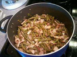 Pepper Bacon Green Beans