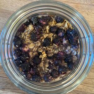 Dehydrated Blueberry Overnight Oats