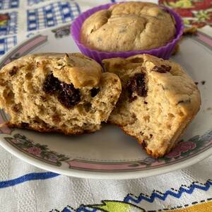 Muffin de Manteiga de Amendoim com Chocolate Amargo