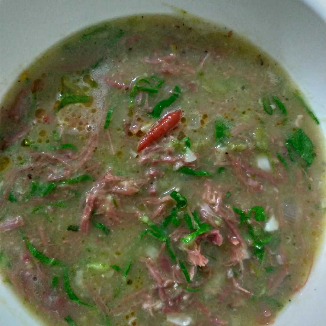Sopa de Abobrinha com Carne Seca