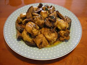 Chicken with Wine & Mushrooms