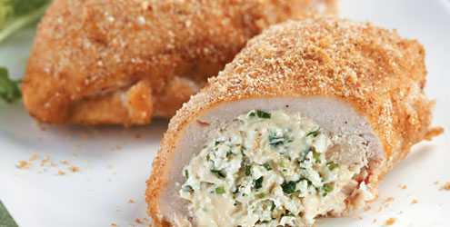 Vegetable and Cheese Stuffed Chicken Breasts